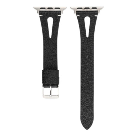 Кожаный ремешок V-Leather для Apple Watch 38/40/41mm Black Кожаный ремешок V-Leather для Apple Watch 38/40/41mm Black